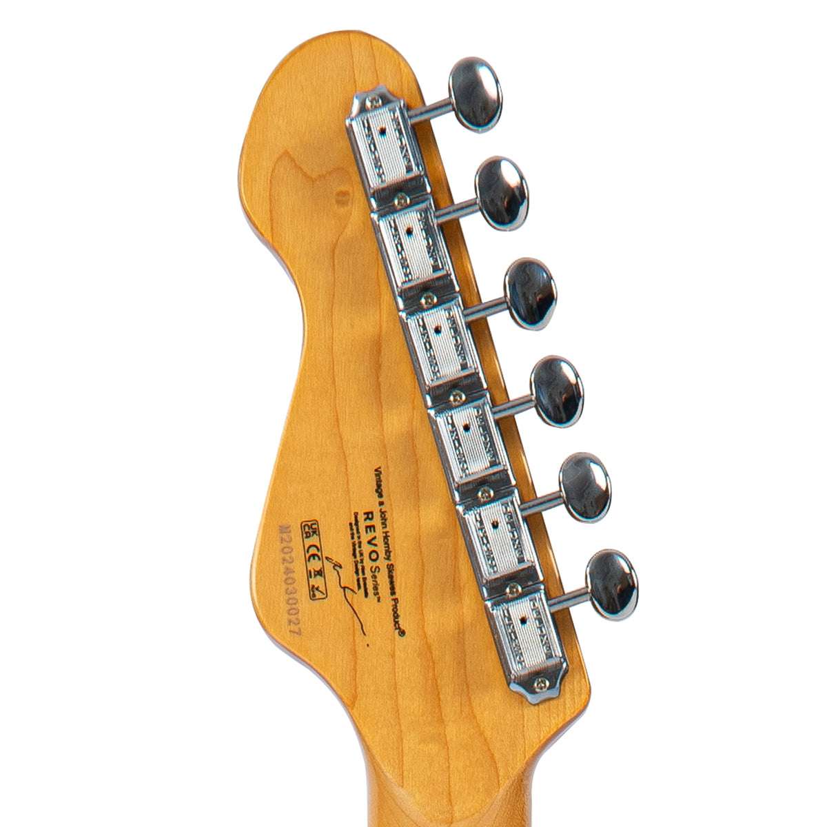 Vintage REVO Series 'Surfmaster 90' Electric Guitar ~ Amberburst, Electric Guitar for sale at Richards Guitars.