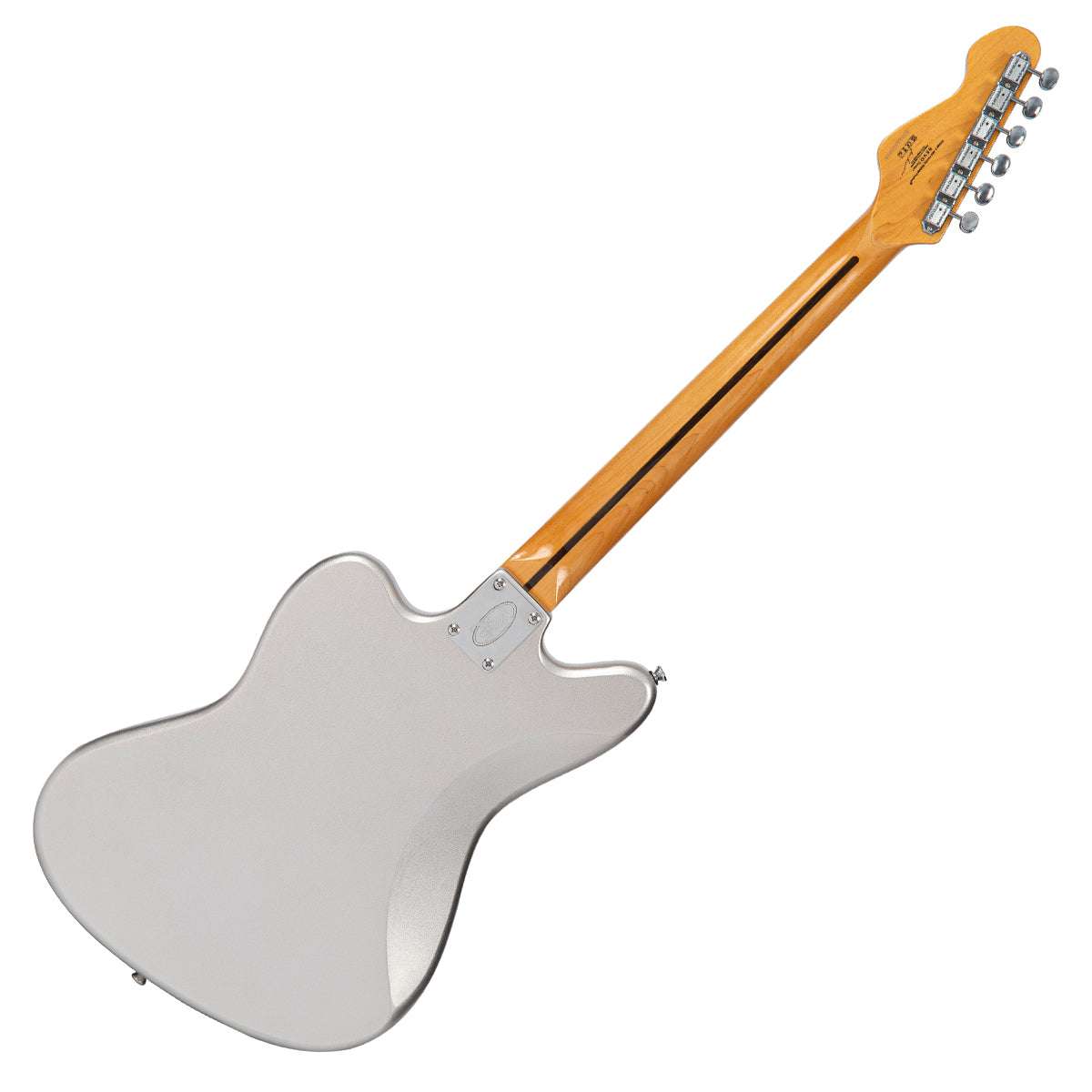 Vintage REVO Series 'Surfmaster 90' Electric Guitar ~ Metallic Silver, Electric Guitar for sale at Richards Guitars.