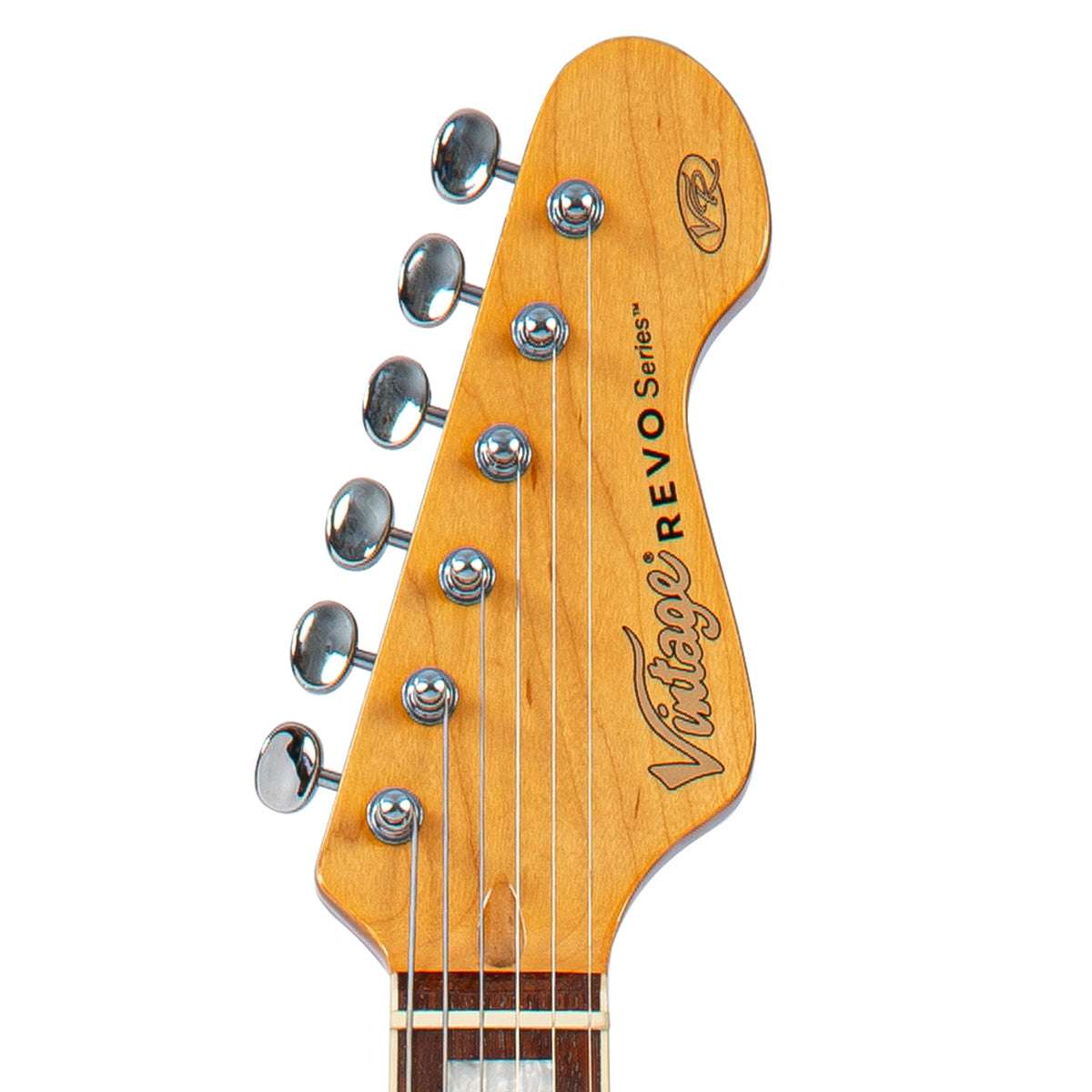 Vintage REVO Series 'Surfmaster 90' Electric Guitar ~ Metallic Silver, Electric Guitar for sale at Richards Guitars.