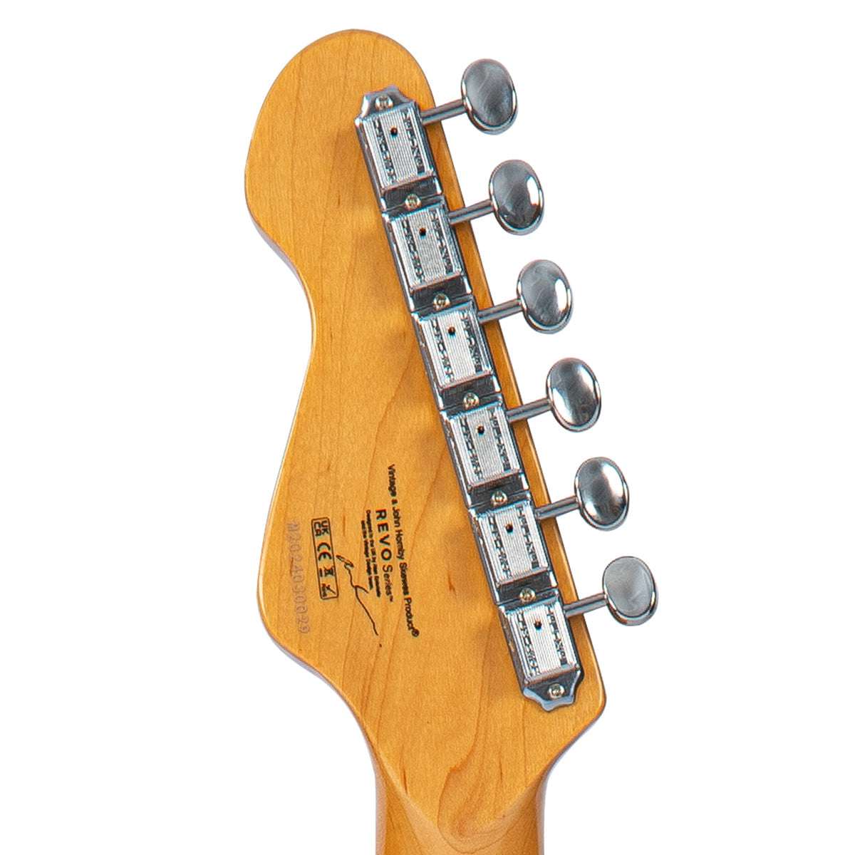 Vintage REVO Series 'Surfmaster 90' Electric Guitar ~ Metallic Silver, Electric Guitar for sale at Richards Guitars.