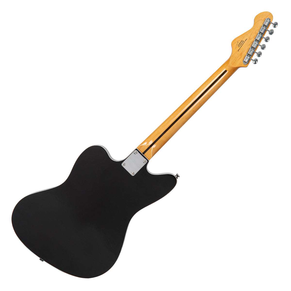 Vintage REVO Series 'Surfmaster Quad' Electric Guitar ~ Boulevard Black, Electric Guitar for sale at Richards Guitars.