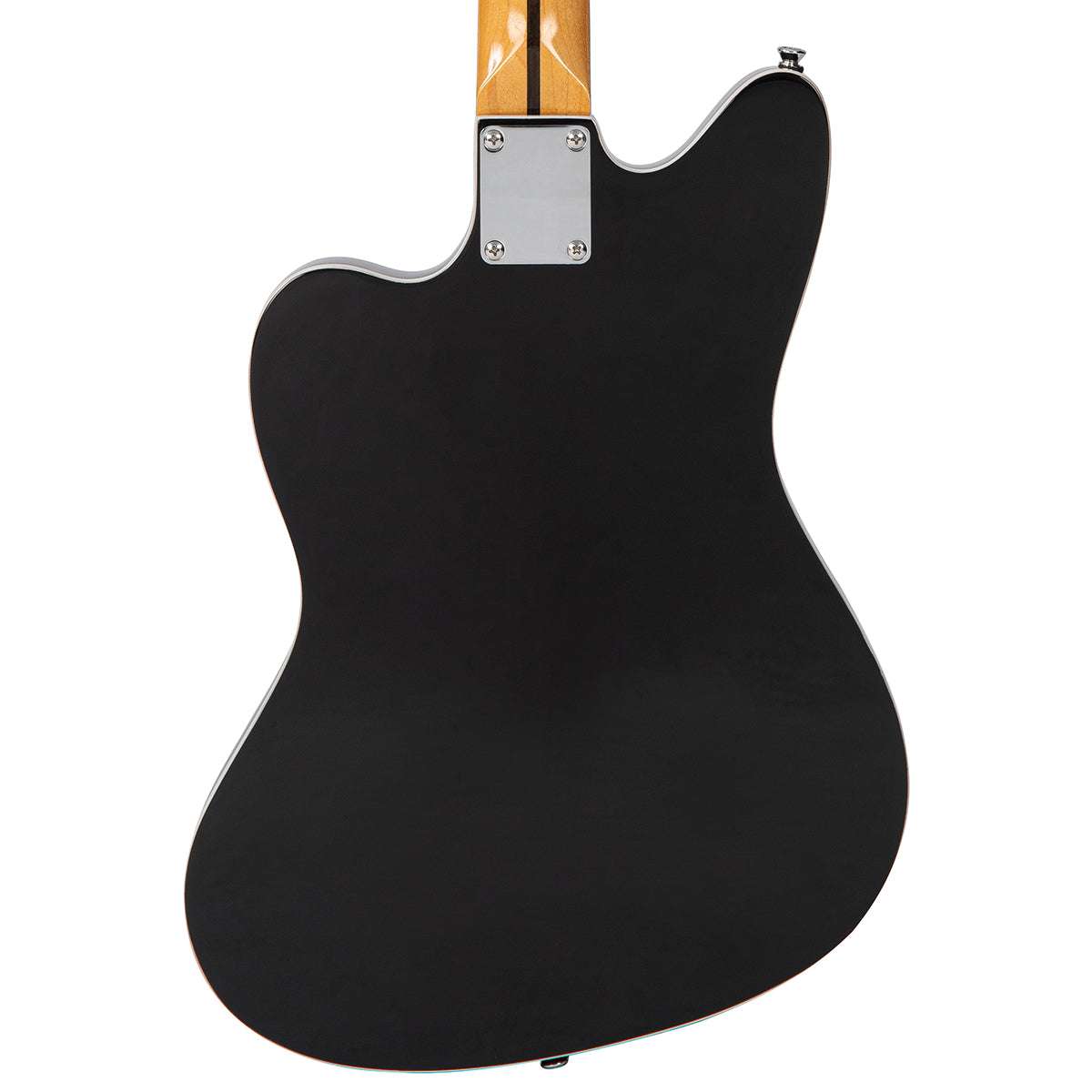 Vintage REVO Series 'Surfmaster Quad' Electric Guitar ~ Boulevard Black, Electric Guitar for sale at Richards Guitars.