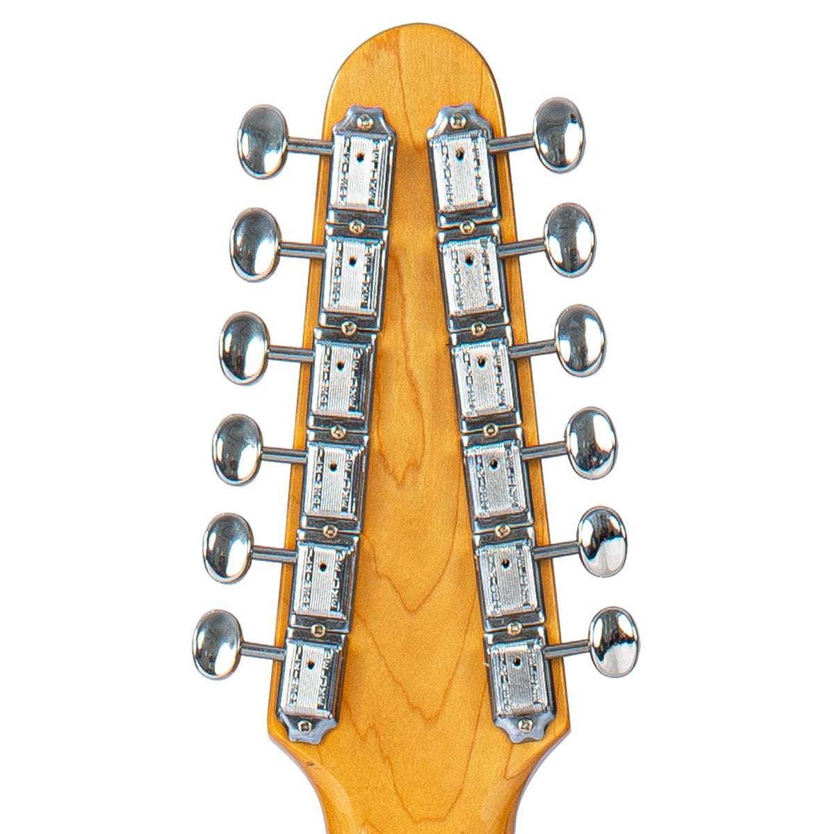 Vintage REVO Series 'Surfmaster Thinline 12' Electric Guitar ~ Candy Apple Red, Electric Guitar for sale at Richards Guitars.