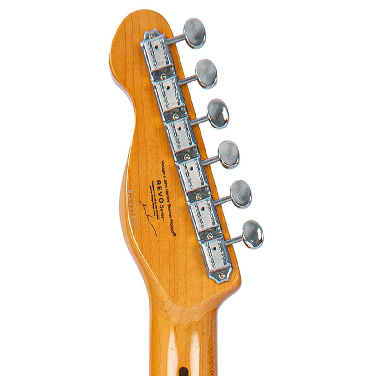 Vintage REVO Series Trio Electric Guitar ~ Green/Yellow Burst, Electric Guitar for sale at Richards Guitars.