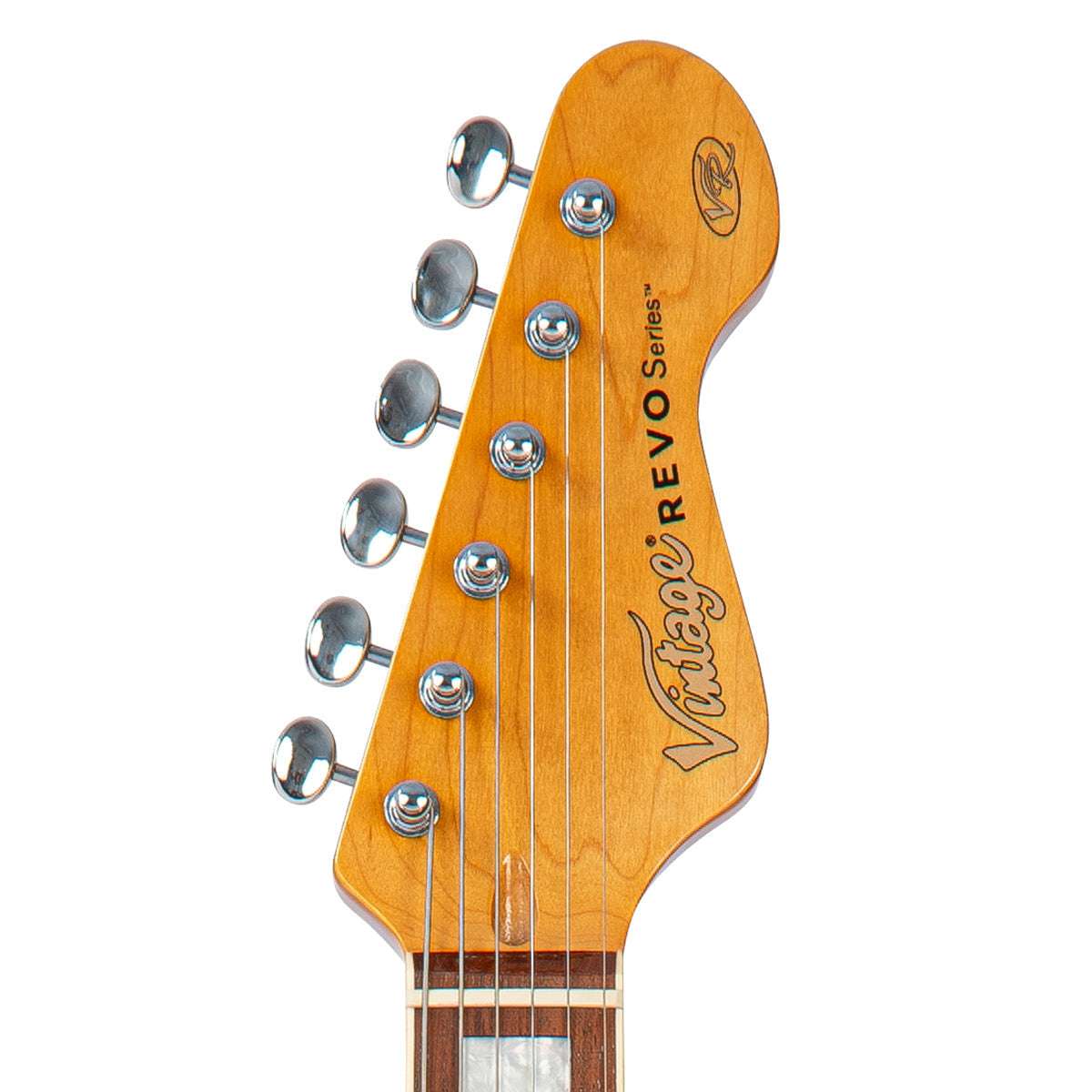 Vintage REVO Series 'Vision' Electric Guitar ~ Boulevard Black, Electric Guitar for sale at Richards Guitars.
