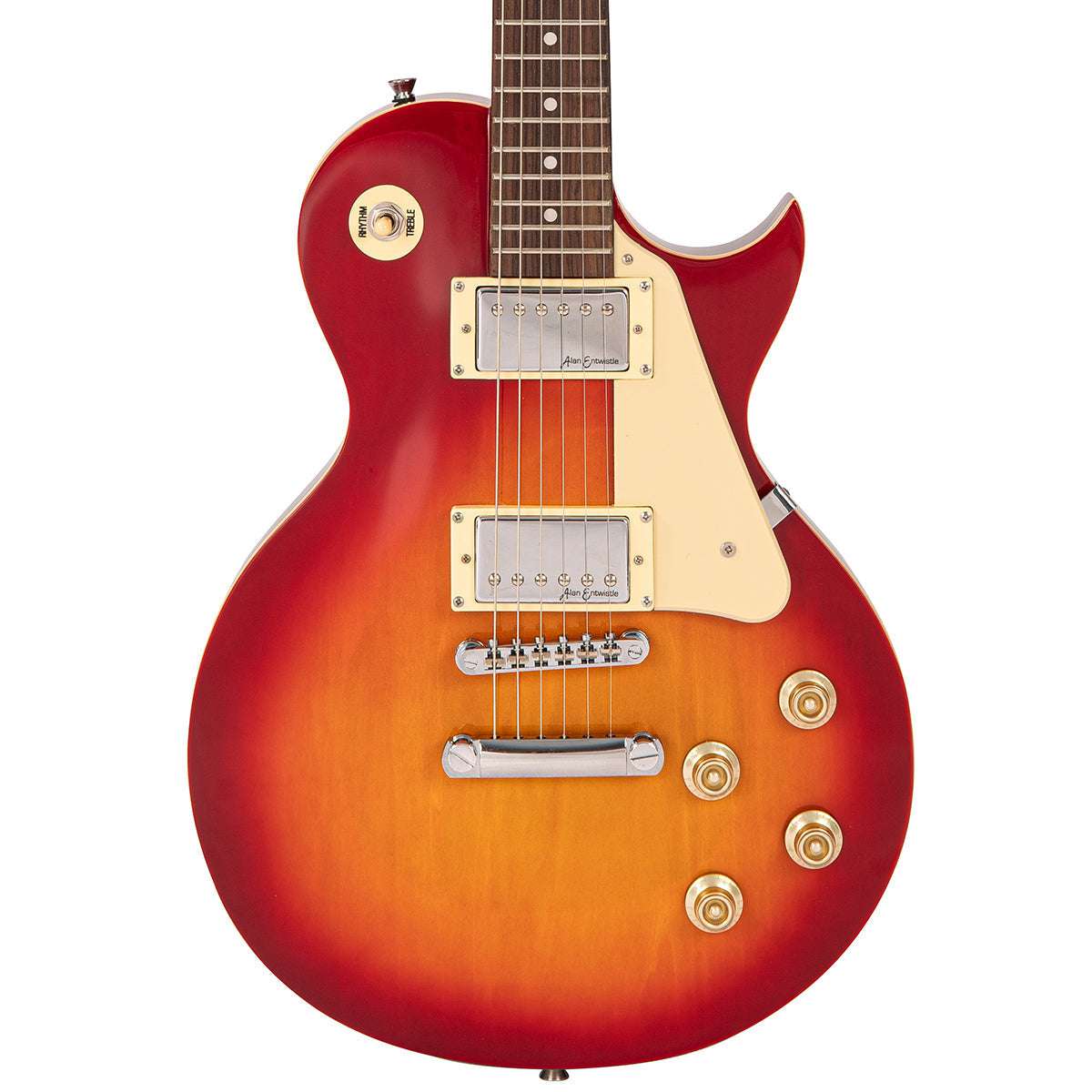 Chitarra elettrica vintage V10 Coaster Series ~ Cherry Sunburst, in vendita presso Richards Guitars.