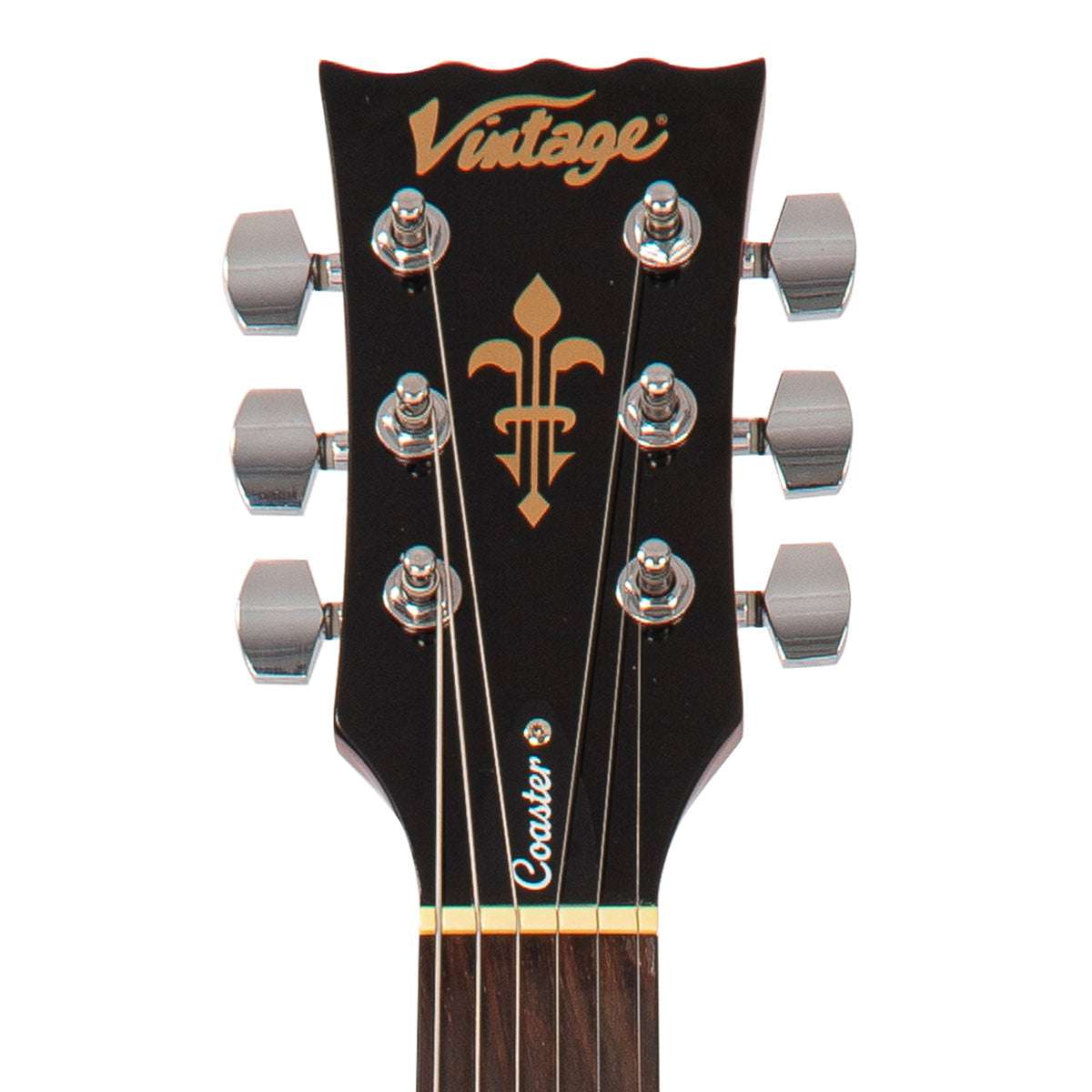 Vintage V10 Coaster Series Electric Guitar ~ Wine Red, Electric Guitar for sale at Richards Guitars.