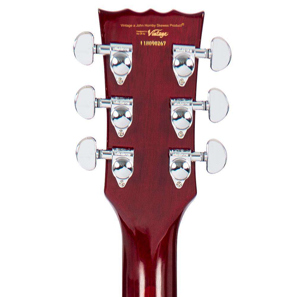 Vintage V1003CSB ReIssued 3 Pickup Electric Guitar ~ Cherry Sunburst, Electric Guitar for sale at Richards Guitars.