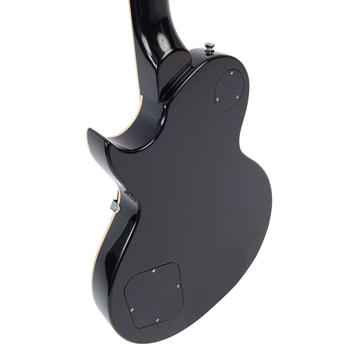 Vintage V100PBK ReIssued Electric Guitar ~ Boulevard Black, Electric Guitar for sale at Richards Guitars.
