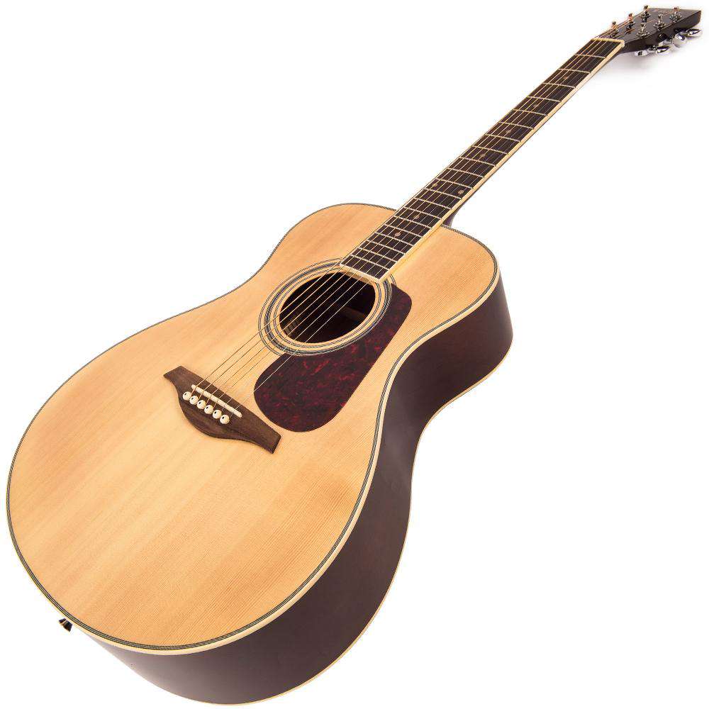 Vintage V300 Acoustic Folk Guitar ~ Natural, Acoustic Guitar for sale at Richards Guitars.