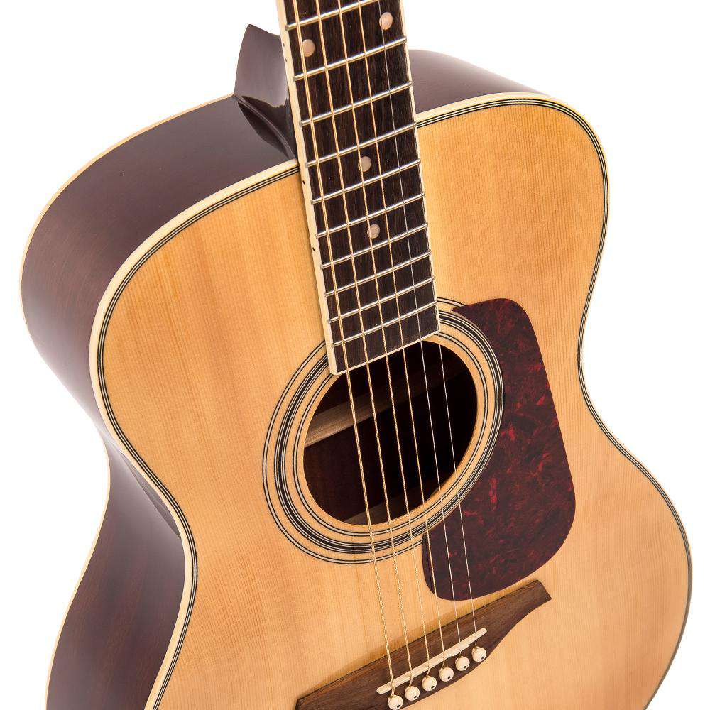 Vintage V300 Acoustic Folk Guitar ~ Natural, Acoustic Guitar for sale at Richards Guitars.