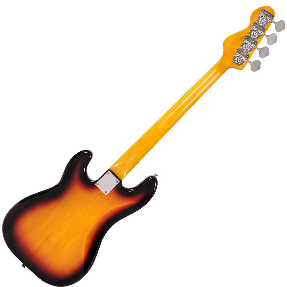 Vintage V4 ReIssued Bass ~ Sunset Sunburst, Bass Guitar for sale at Richards Guitars.