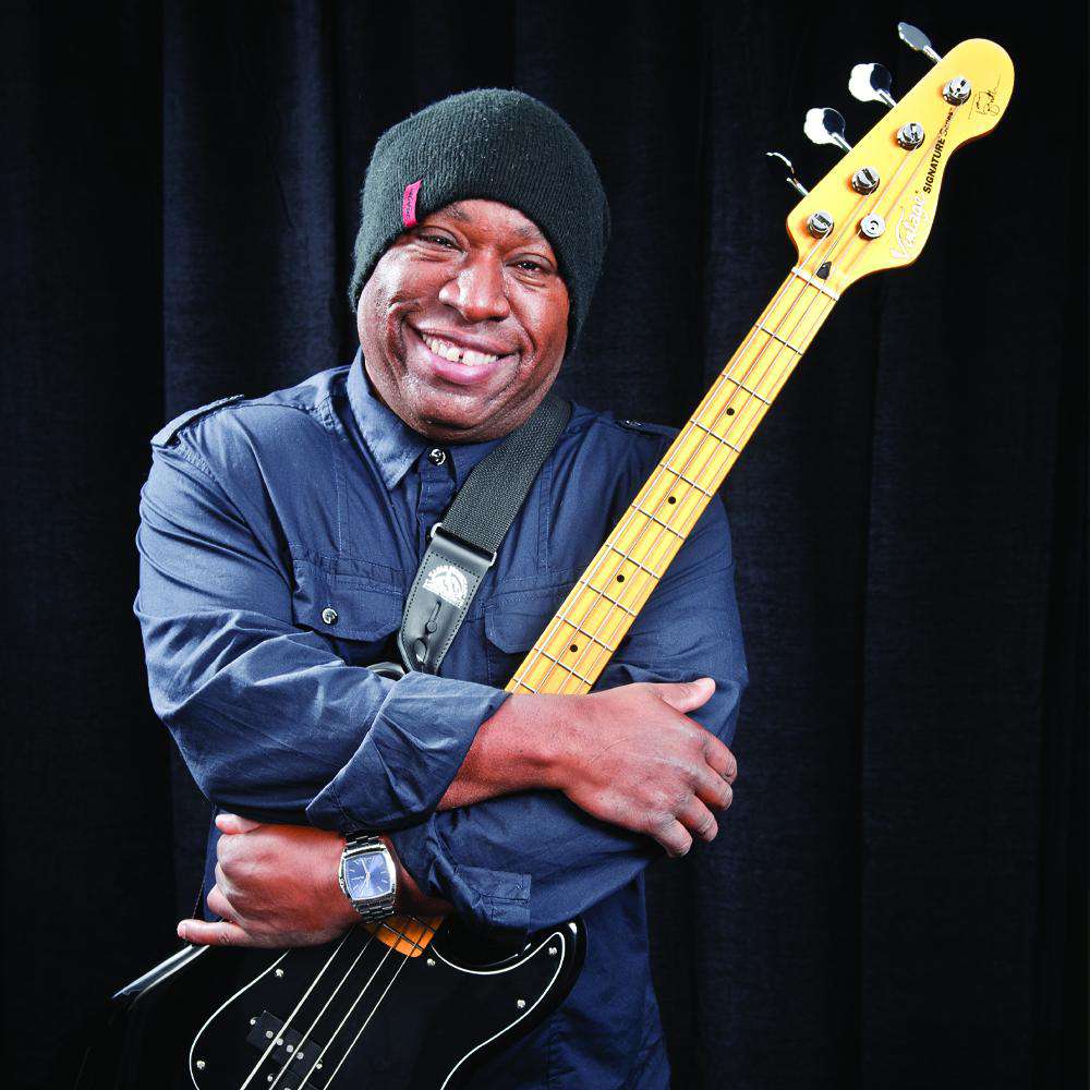 Vintage V4 Tony Butler Signature Bass Guitar ~ Black, for sale at Richards Guitars.