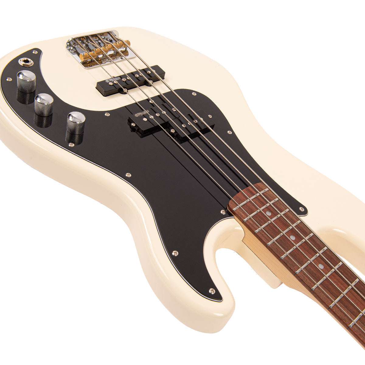 Vintage V42 ReIssued Bass Guitar ~ Vintage White, for sale at Richards Guitars.