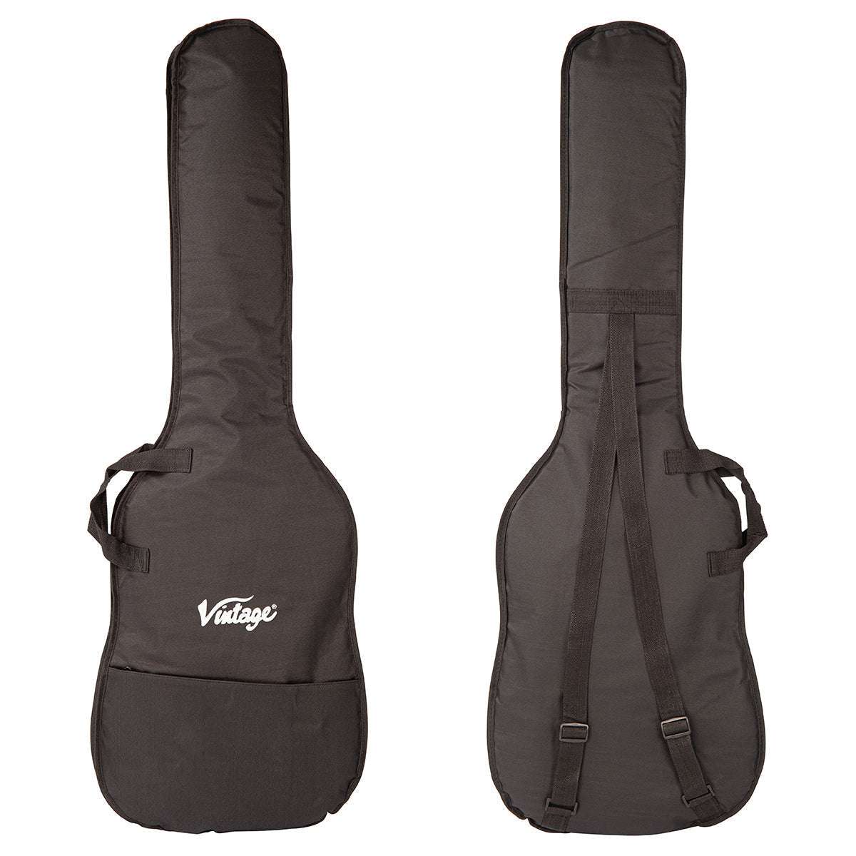 Vintage V495 Coaster Series 5-String Bass Guitar Pack ~ Boulevard Black, Bass Guitar Packs for sale at Richards Guitars.