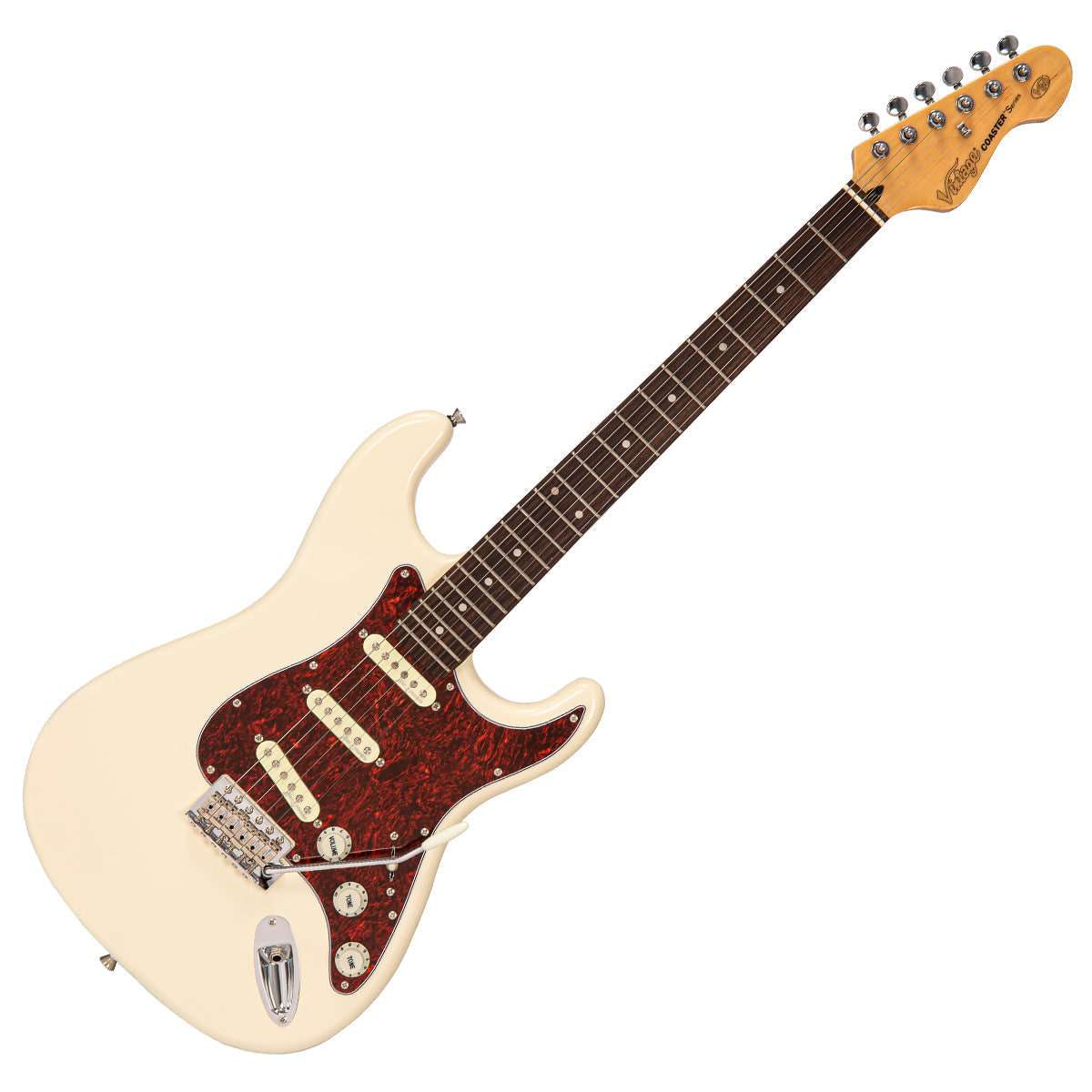 Vintage V60 Coaster Series Electric Guitar Pack ~ Vintage White, for sale at Richards Guitars.