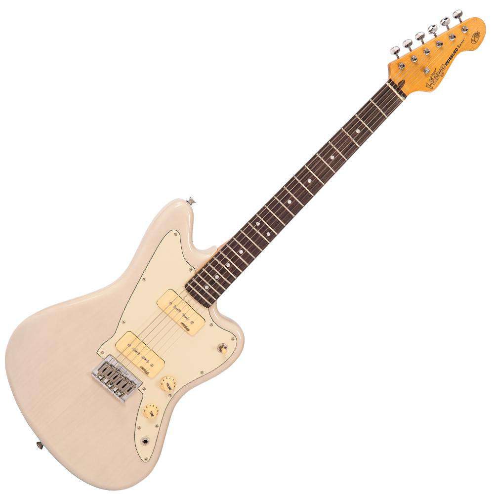 Vintage V65 HBLD ReIssued Hard Tail Electric Guitar ~ Blonde, Electric Guitar for sale at Richards Guitars.