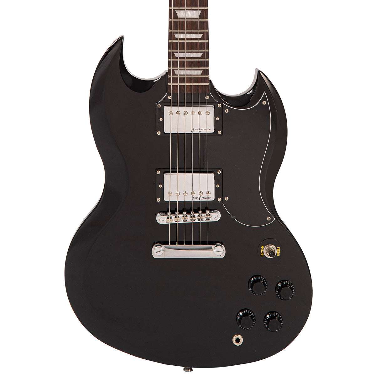 Vintage V69 Coaster Series Electric Guitar ~ Boulevard Black, Electric Guitar for sale at Richards Guitars.