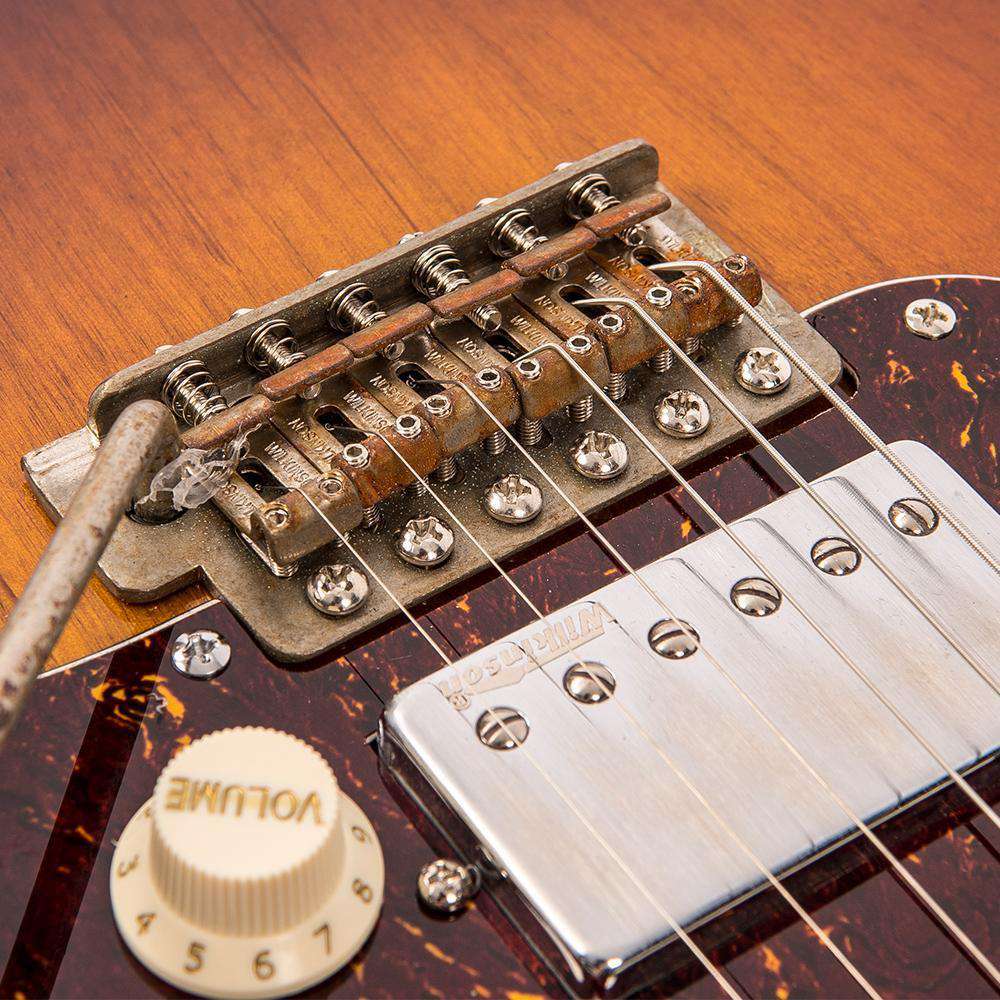 Vintage V6H ICON HSS Electric Guitar ~ Ultra-Gloss Distressed Sunset Sunburst, Electric Guitar for sale at Richards Guitars.