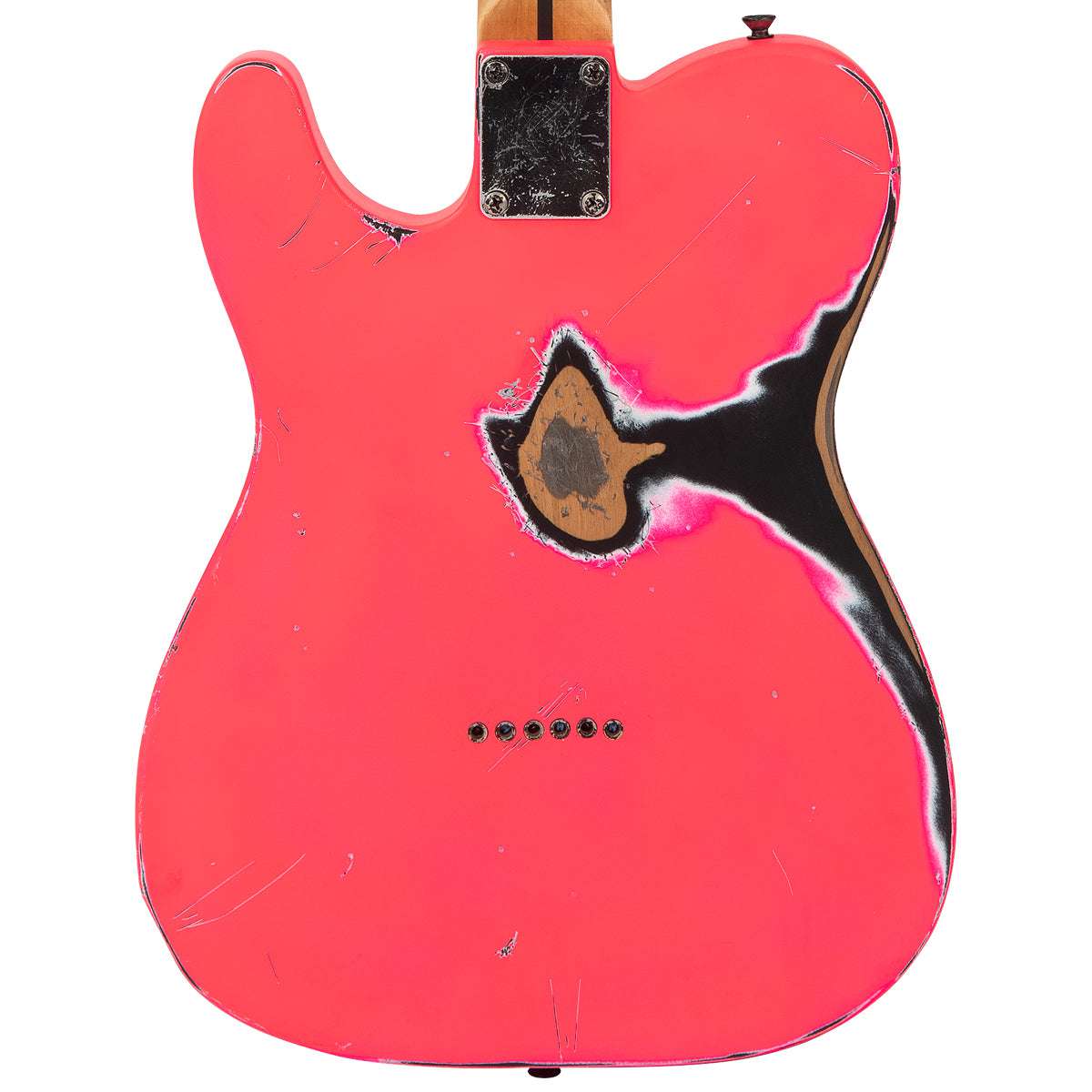 Vintage V75 ProShop Unique ~ Neon Pink, Electric Guitar for sale at Richards Guitars.