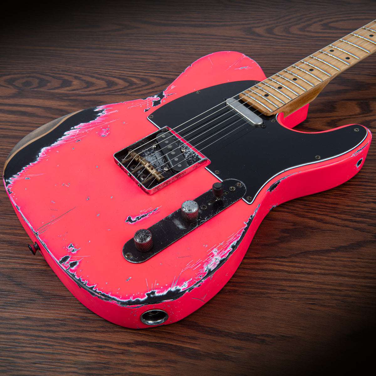Vintage V75 ProShop Unique ~ Neon Pink, Electric Guitar for sale at Richards Guitars.
