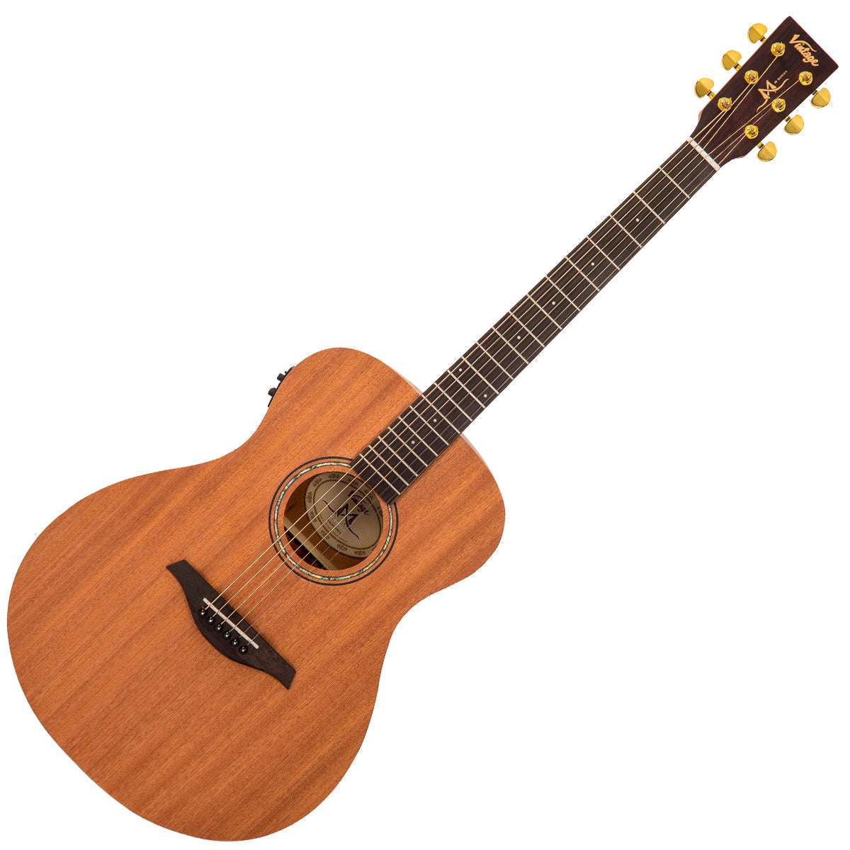 Chitarra elettroacustica vintage VE300MH Mahogany Series 'Folk' ~ Mogano satinato, in vendita presso Richards Guitars.