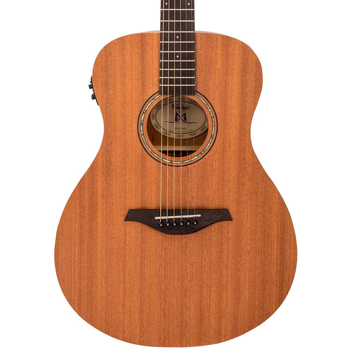 Chitarra elettroacustica vintage VE300MH Mahogany Series 'Folk' ~ Mogano satinato, in vendita presso Richards Guitars.