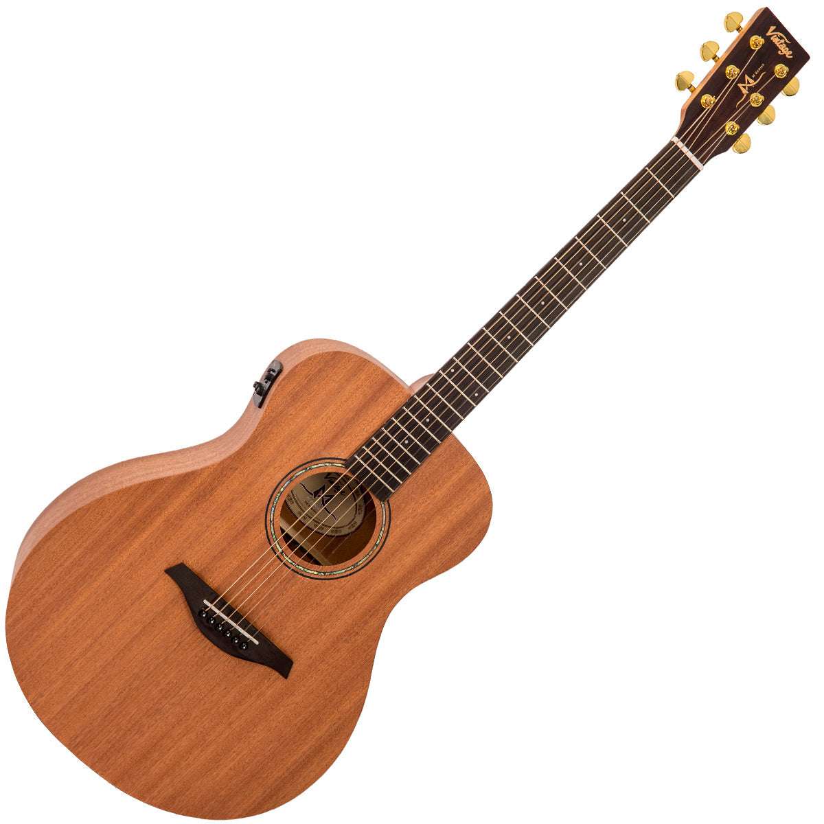 Chitarra elettroacustica vintage VE300MH Mahogany Series 'Folk' ~ Mogano satinato, in vendita presso Richards Guitars.