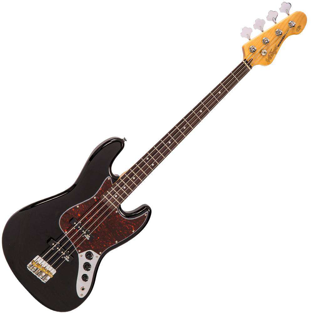 Vintage VJ74 ReIssued Bass ~ Boulevard Black, Bass Guitar for sale at Richards Guitars.