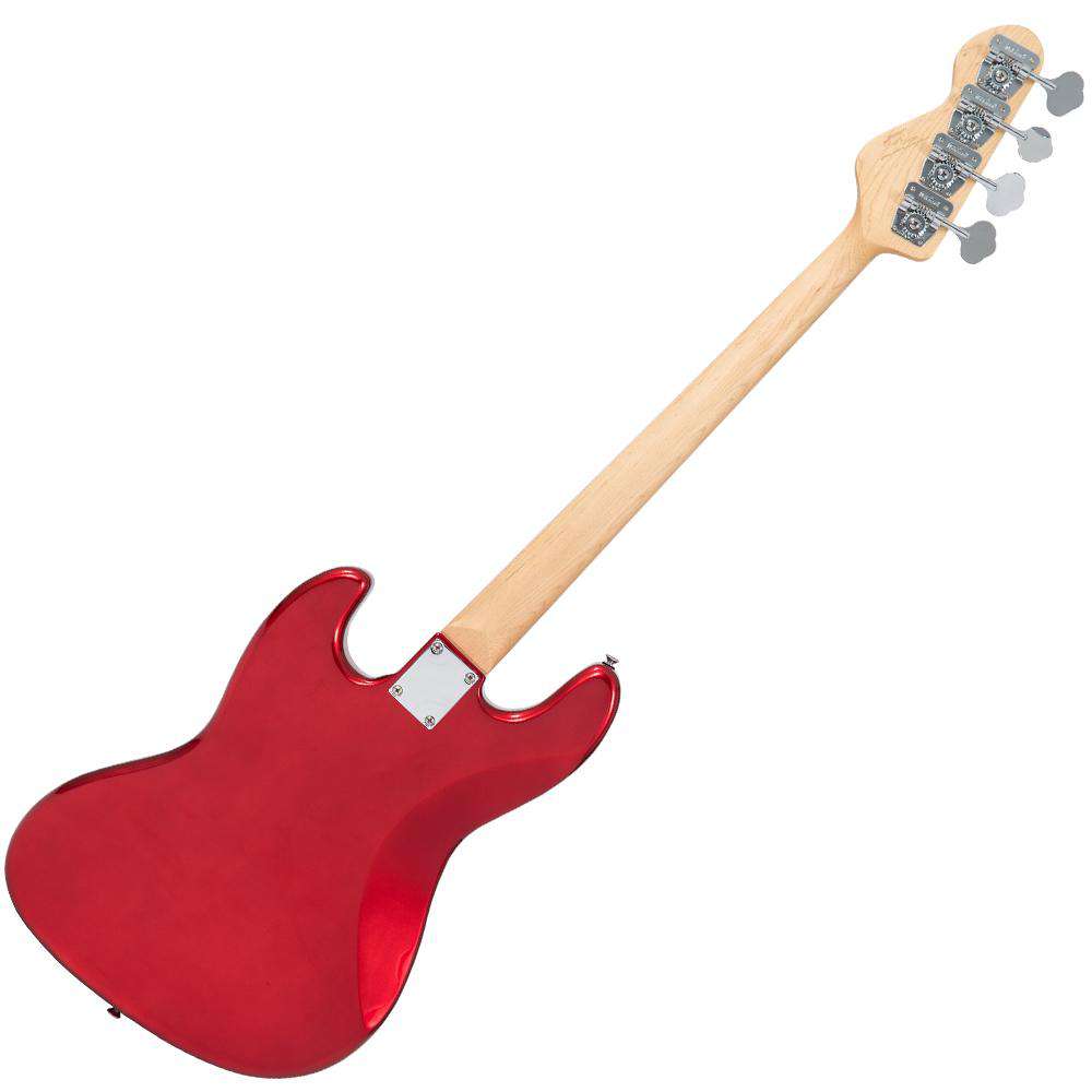 Vintage VJ74 ReIssued Bass Guitar ~ Candy Apple Red, Bass Guitar for sale at Richards Guitars.