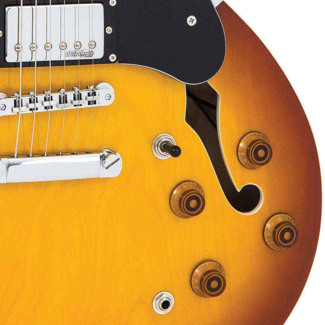 Chitarra elettrica semiacustica Vintage VSA500HB, in vendita presso Richards Guitars.