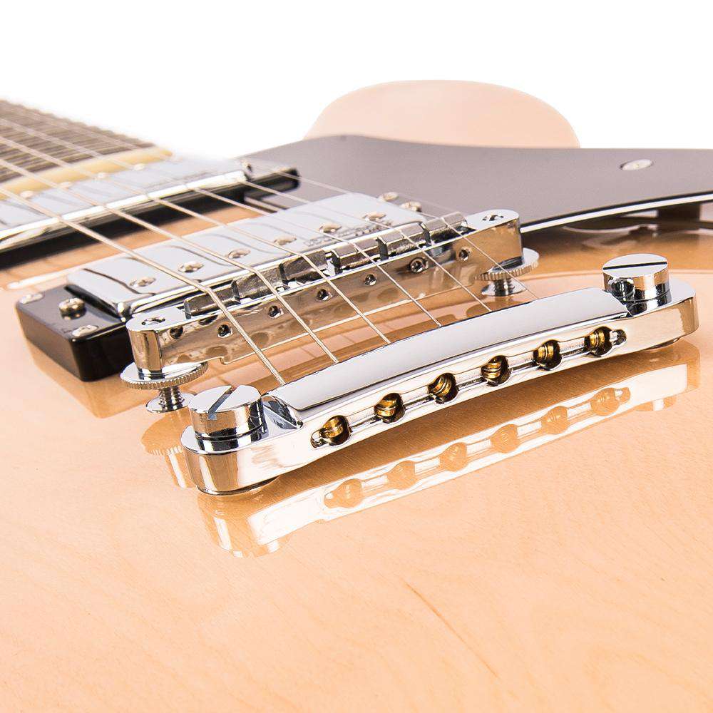 Vintage VSA500 ReIssued Semi Acoustic Guitar ~ Natural Maple, Electric Guitar for sale at Richards Guitars.