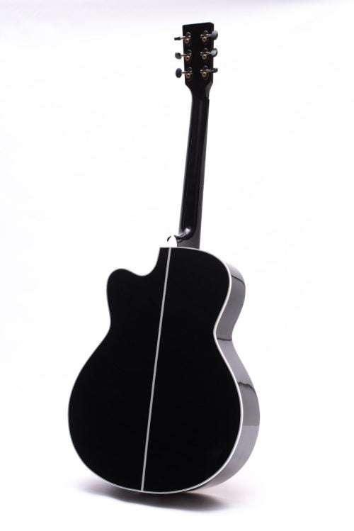 Auden Austin Black Series Spruce Mahogany Cutaway Electro Acoustic Guitar - Richards Guitars Of Stratford Upon Avon