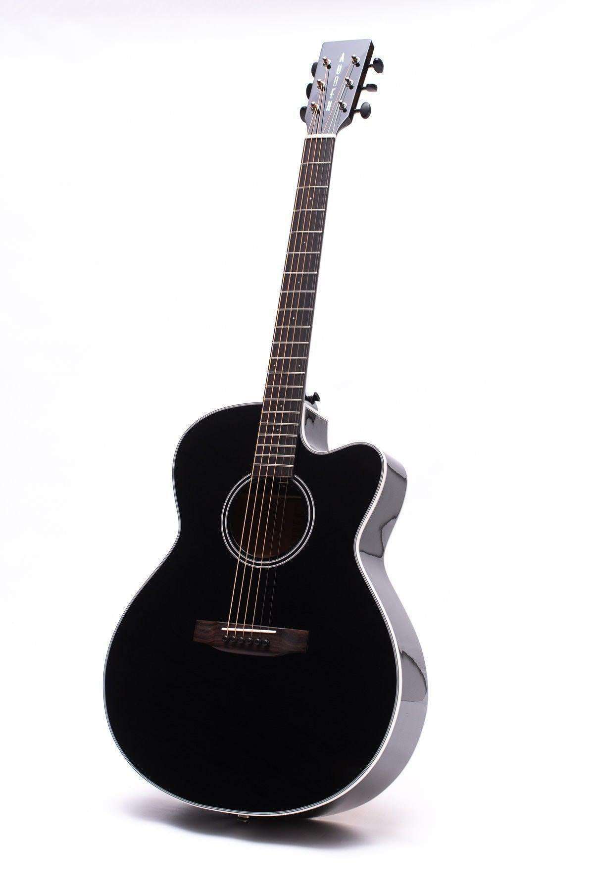 Auden Austin Black Series Spruce Mahogany Cutaway Electro Acoustic Guitar - Richards Guitars Of Stratford Upon Avon