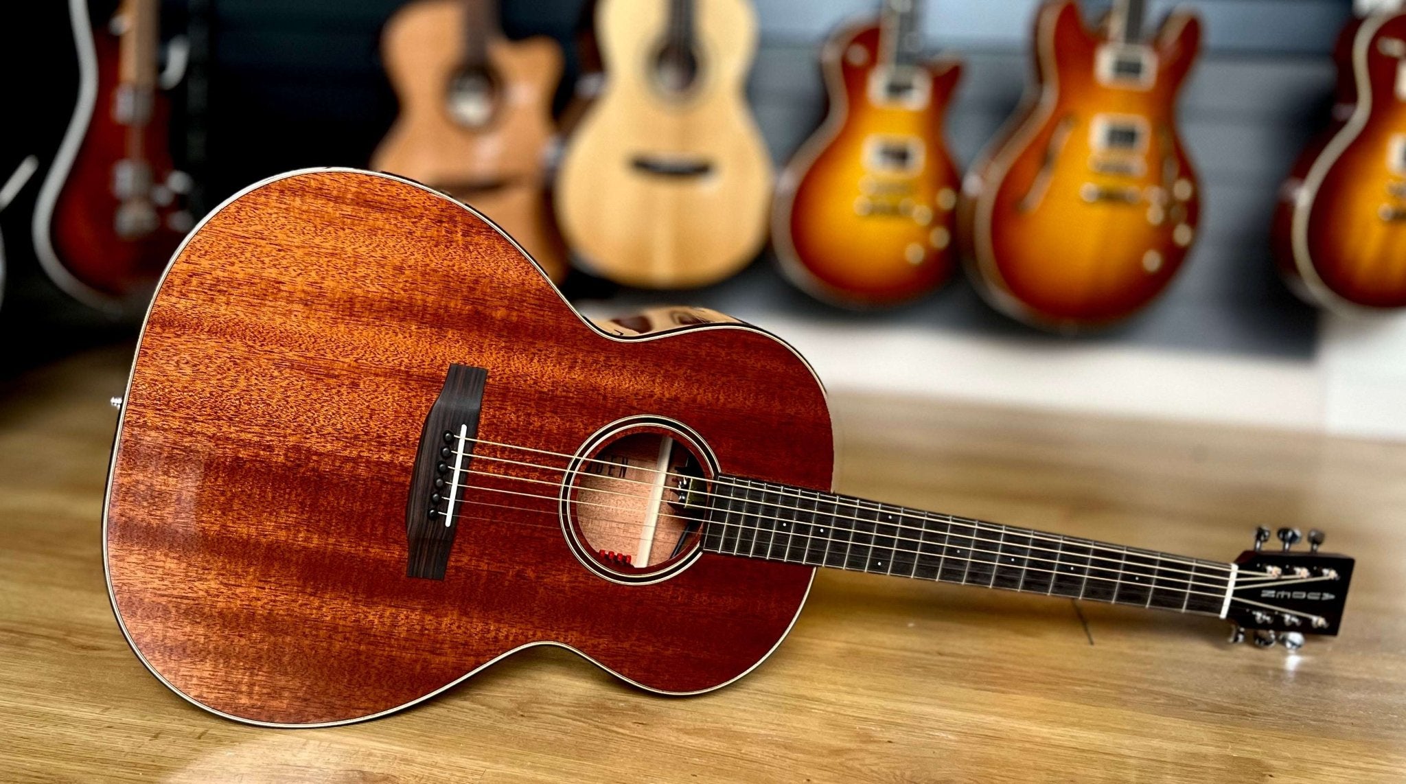 AUDEN MAHOGANY SERIES – CHESTER FULL BODY MAHOGANY TOP - 45MM NUT - Richards Guitars Of Stratford Upon Avon