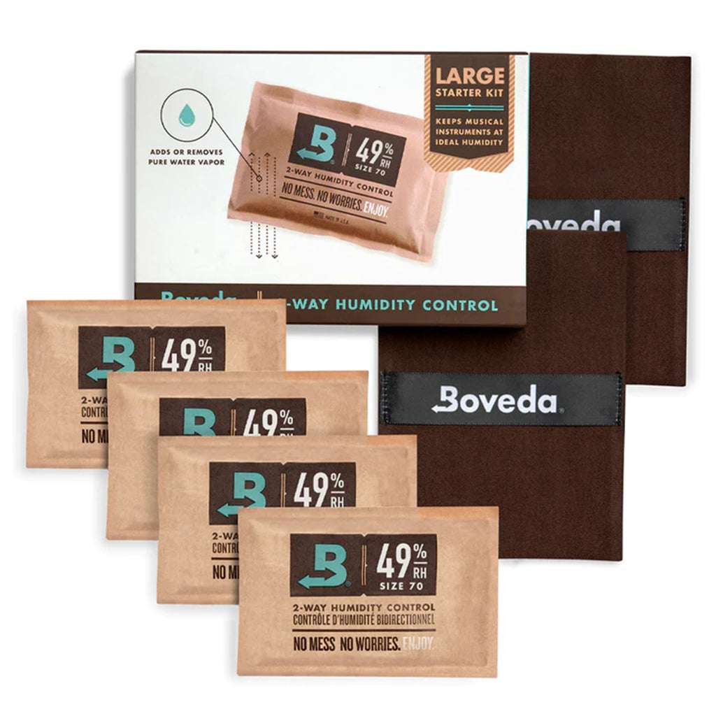 Boveda Large Humidity Pack - The perfect system to keep your guitar comfortable! - Richards Guitars Of Stratford Upon Avon