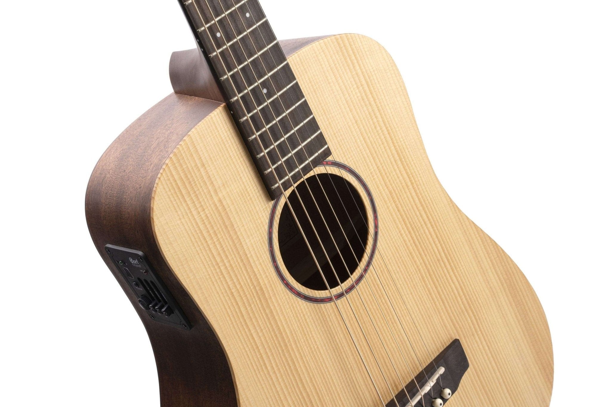 Cort Earth Mini Electro Adirondack Open Pore w/bag - Richards Guitars Of Stratford Upon Avon