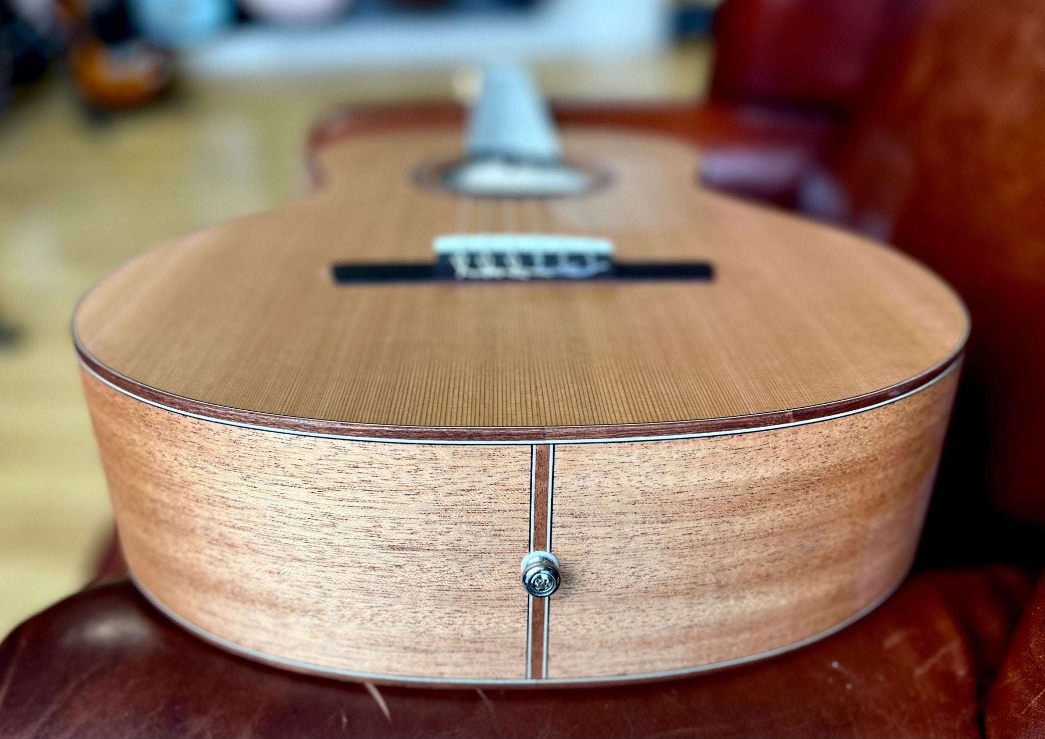 Dowina Mahogany OMG - H Cedar. OM Body Nylon Hybrid Acoustic Guitar - Richards Guitars Of Stratford Upon Avon