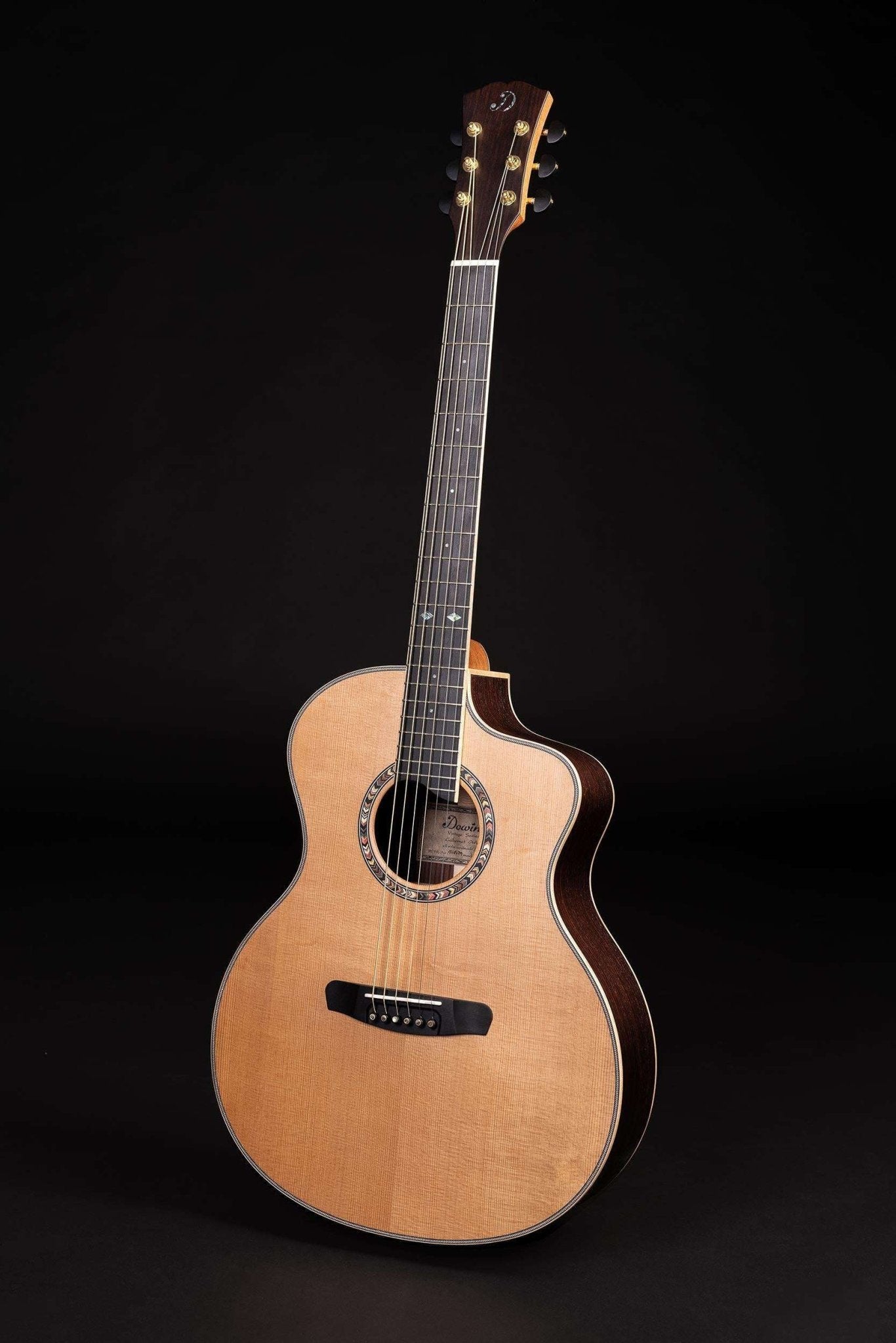 DOWINA ROSEWOOD GAC Swiss Moon Spruce Hand Made Custom Acoustic Guitar - Richards Guitars Of Stratford Upon Avon