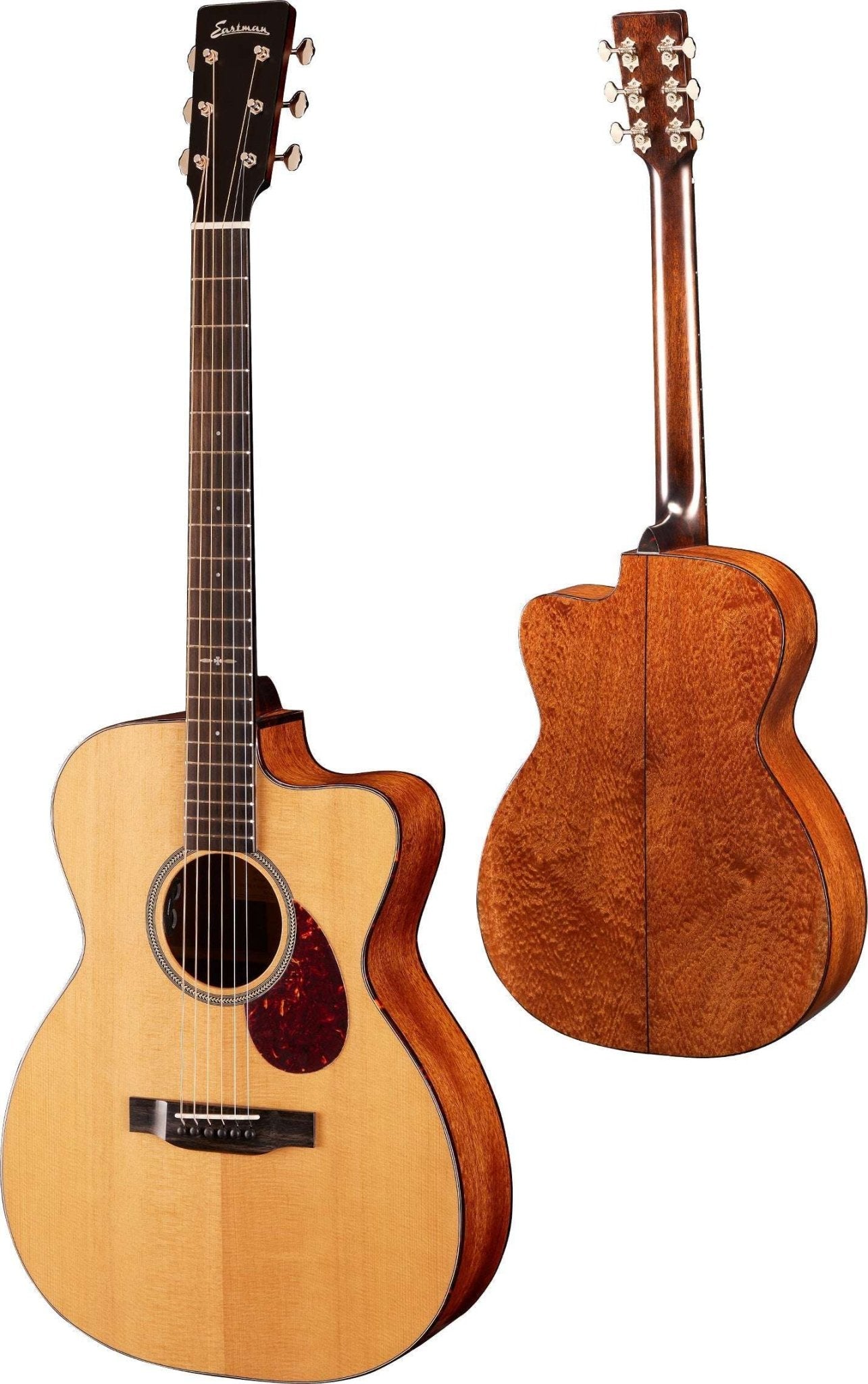 Eastman E1OMCE - SPECIAL, natural, Acoustic Guitar (Price inc. Custom Pro Setup Package) - Richards Guitars Of Stratford Upon Avon