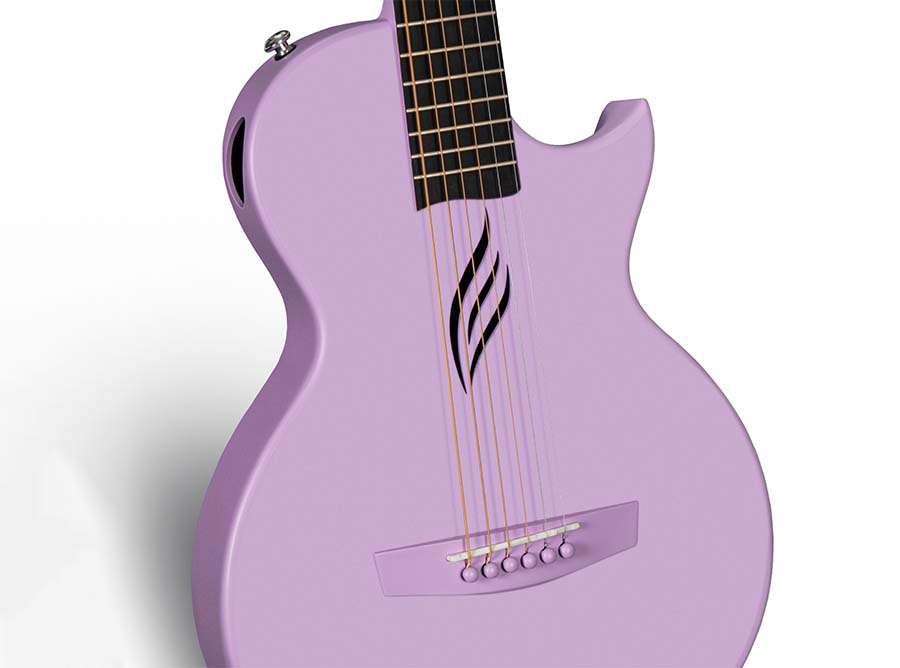 Enya Nova GO SP1 Purple Nova Go Carbo fibre electro guitar with Bluetooth - Richards Guitars Of Stratford Upon Avon