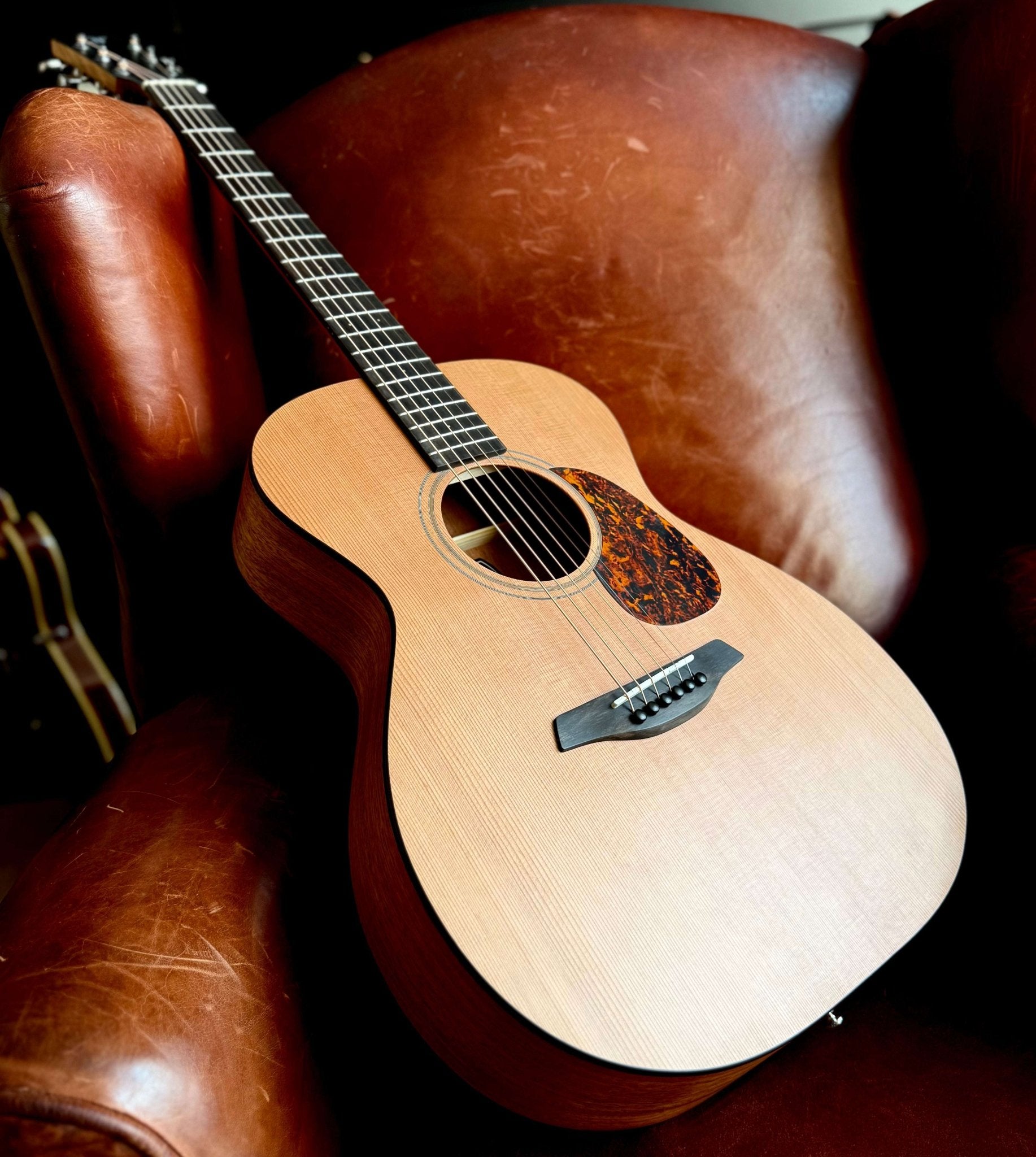 Furch Blue OM CM (OM Body / Cedar / Mahogany) Acoustic Guitar (2025 CNR Active Upgrade Model) - Richards Guitars Of Stratford Upon Avon