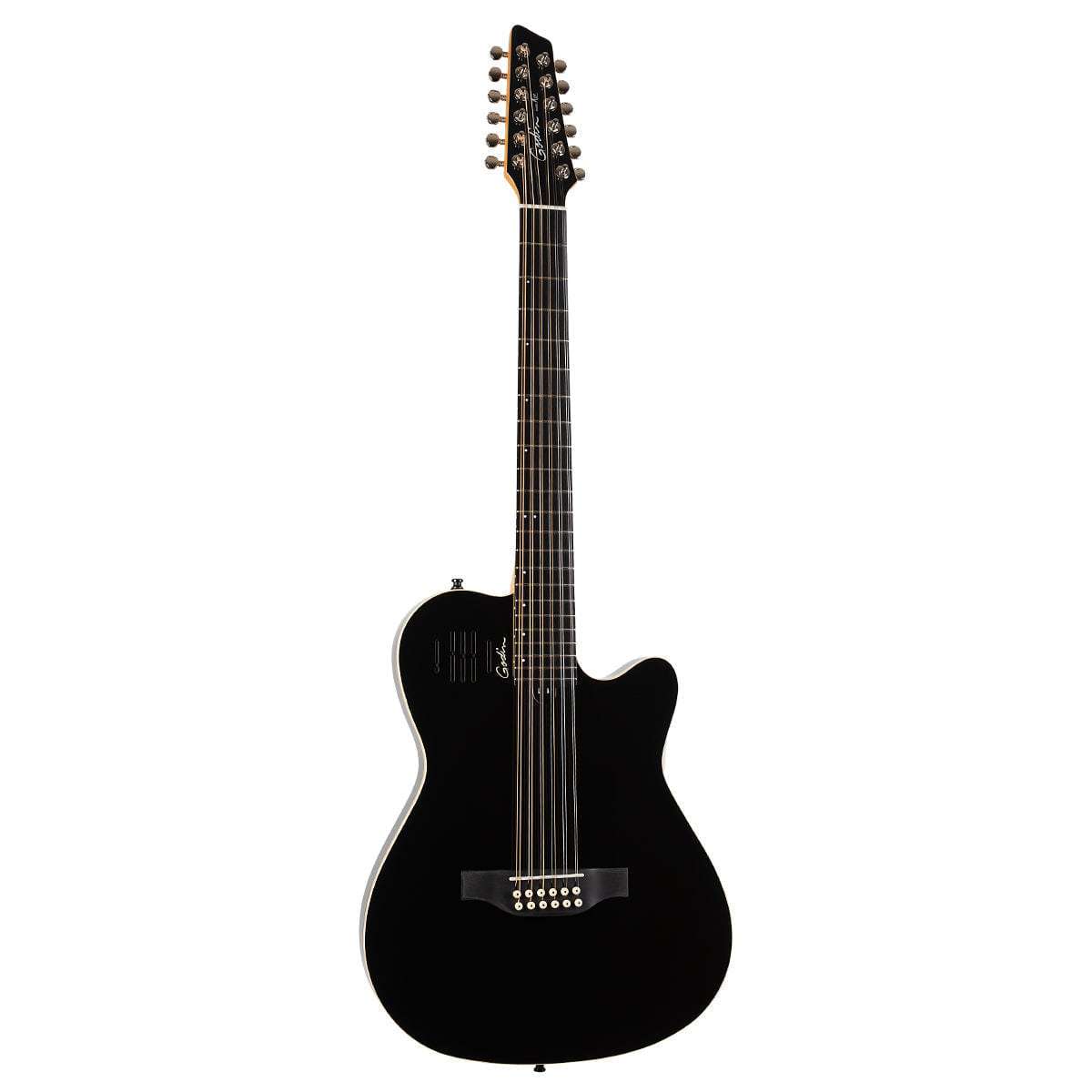 Godin A12 12 String Electric Guitar ~ Black HG - Richards Guitars Of Stratford Upon Avon