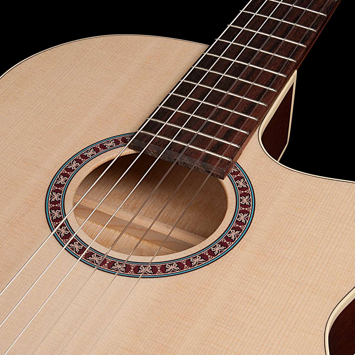 Godin Arena Cutaway Clasica II Nylon String Electro Guitar - Richards Guitars Of Stratford Upon Avon
