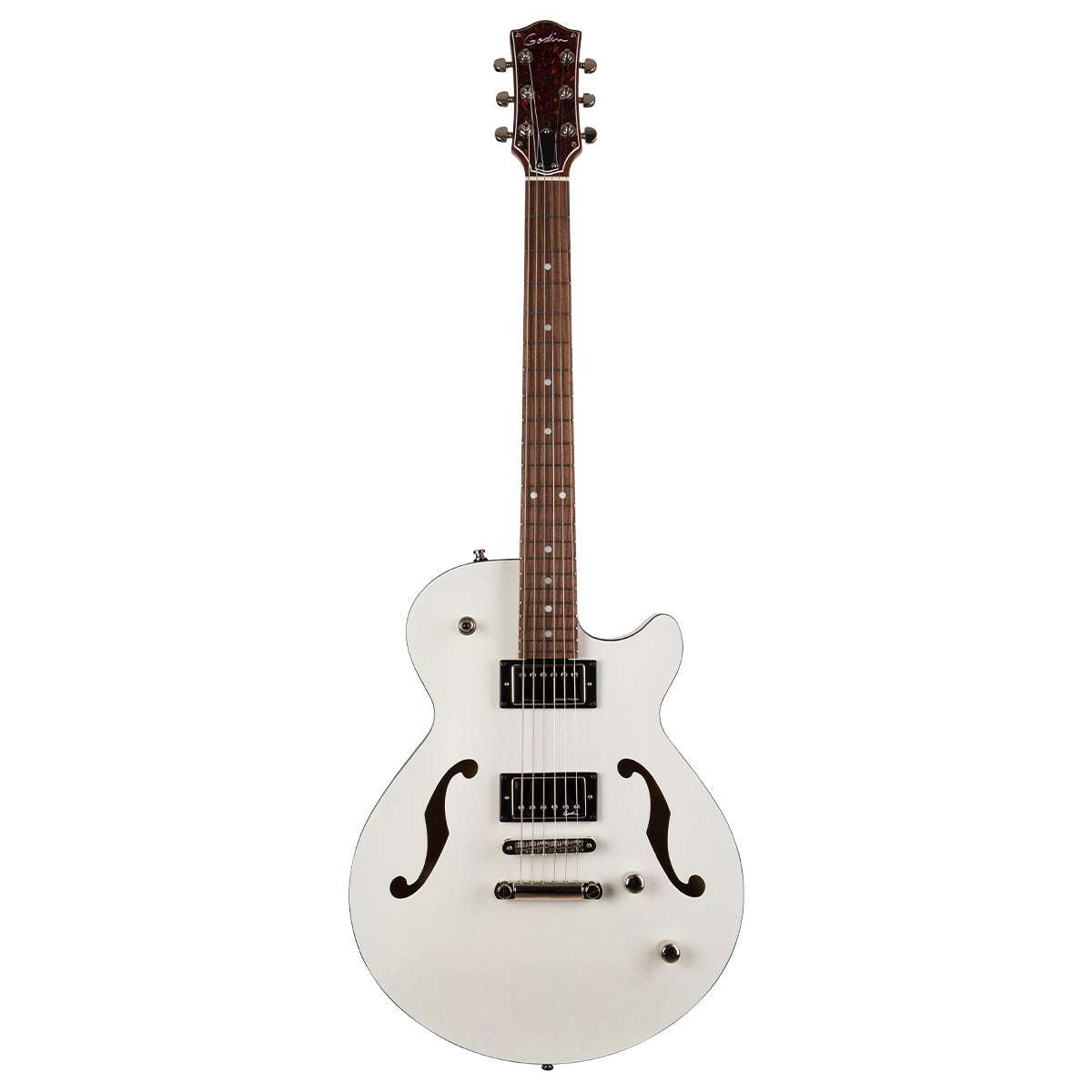 Godin Montreal Premiere HT Semi - Acoustic Guitar ~ Trans White - Richards Guitars Of Stratford Upon Avon