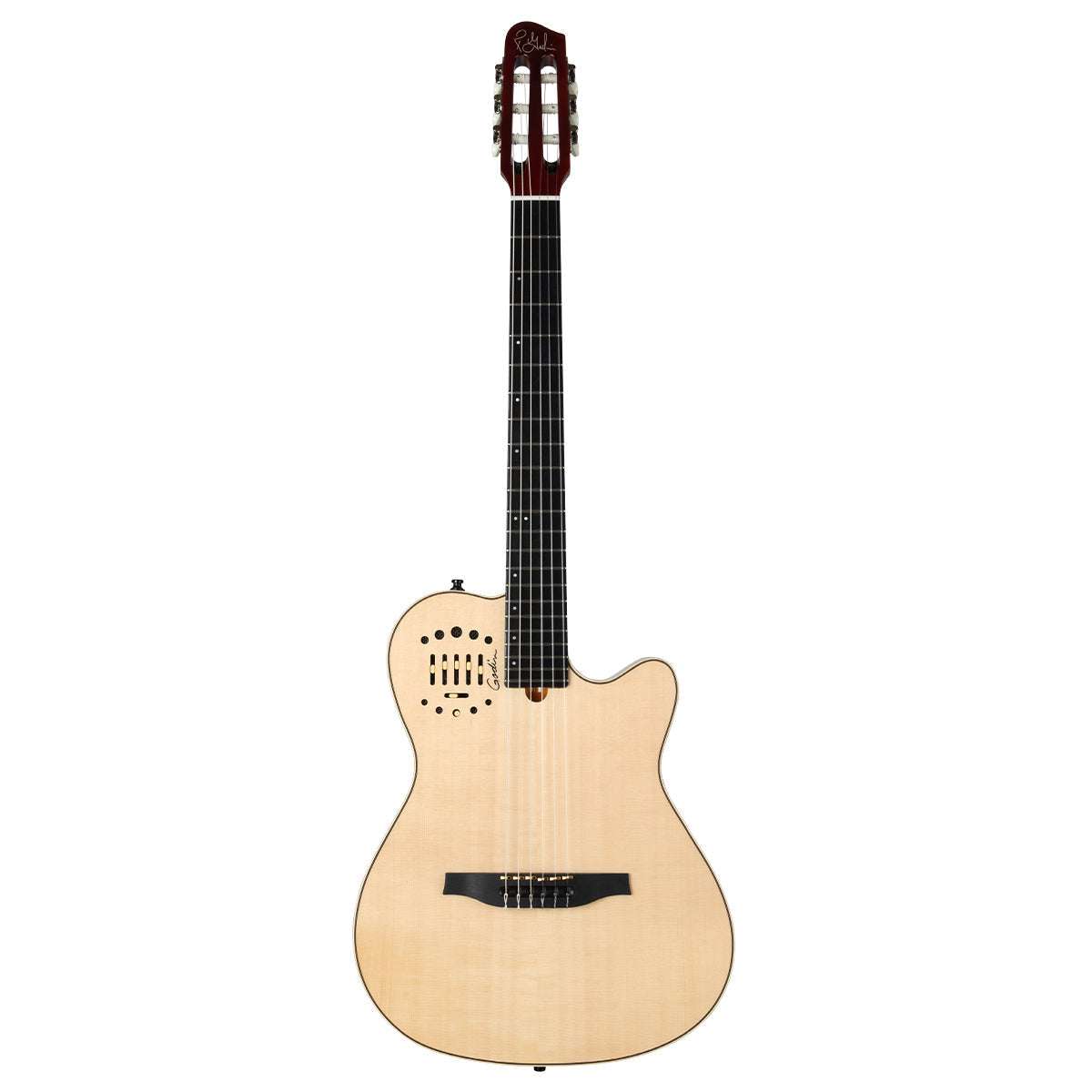 Godin Multiac Nylon Deluxe Guitar ~ Natural - Richards Guitars Of Stratford Upon Avon