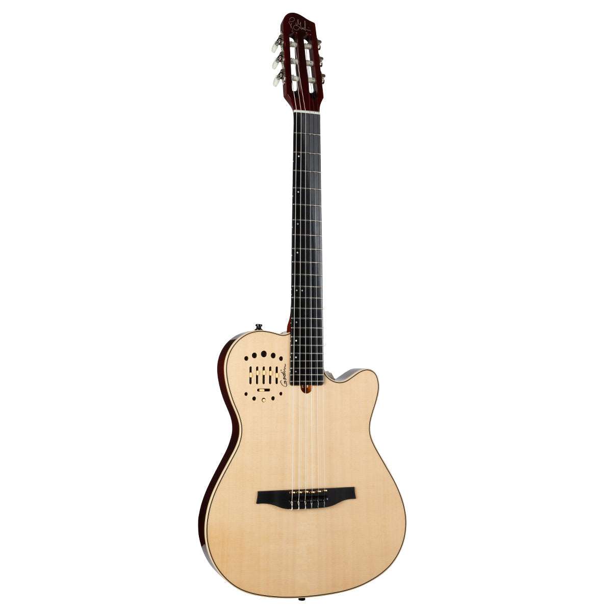 Godin Multiac Nylon Deluxe Guitar ~ Natural - Richards Guitars Of Stratford Upon Avon
