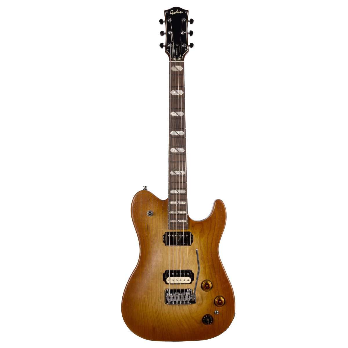 Godin Radium - X Electric Guitar ~ Rustic Burst SG - Richards Guitars Of Stratford Upon Avon