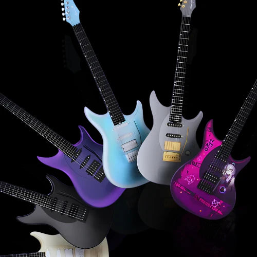 Enya Inspire Electric Smart Guitar in Light Blue