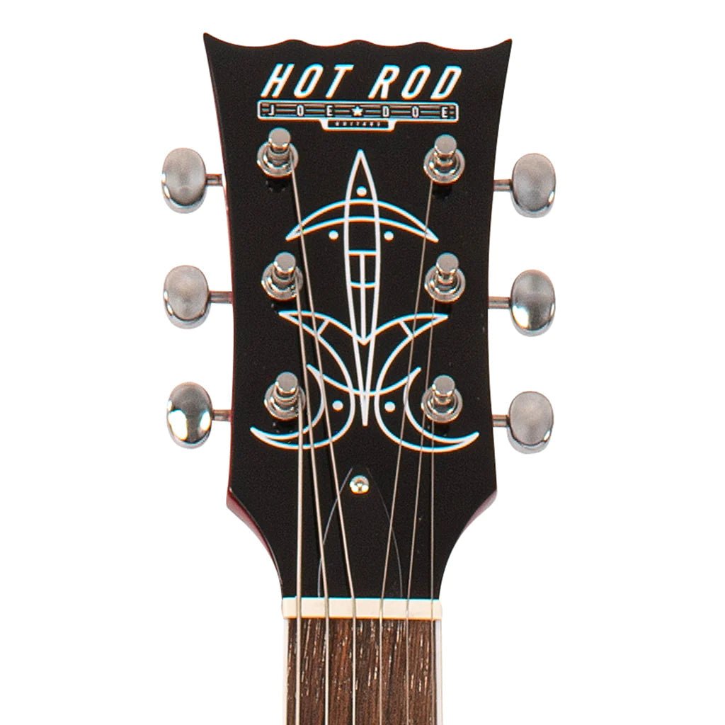 Joe Doe 'Hot Rod' Electric Guitar by Vintage ~ Cali - Sunset Burst with Case - Richards Guitars Of Stratford Upon Avon